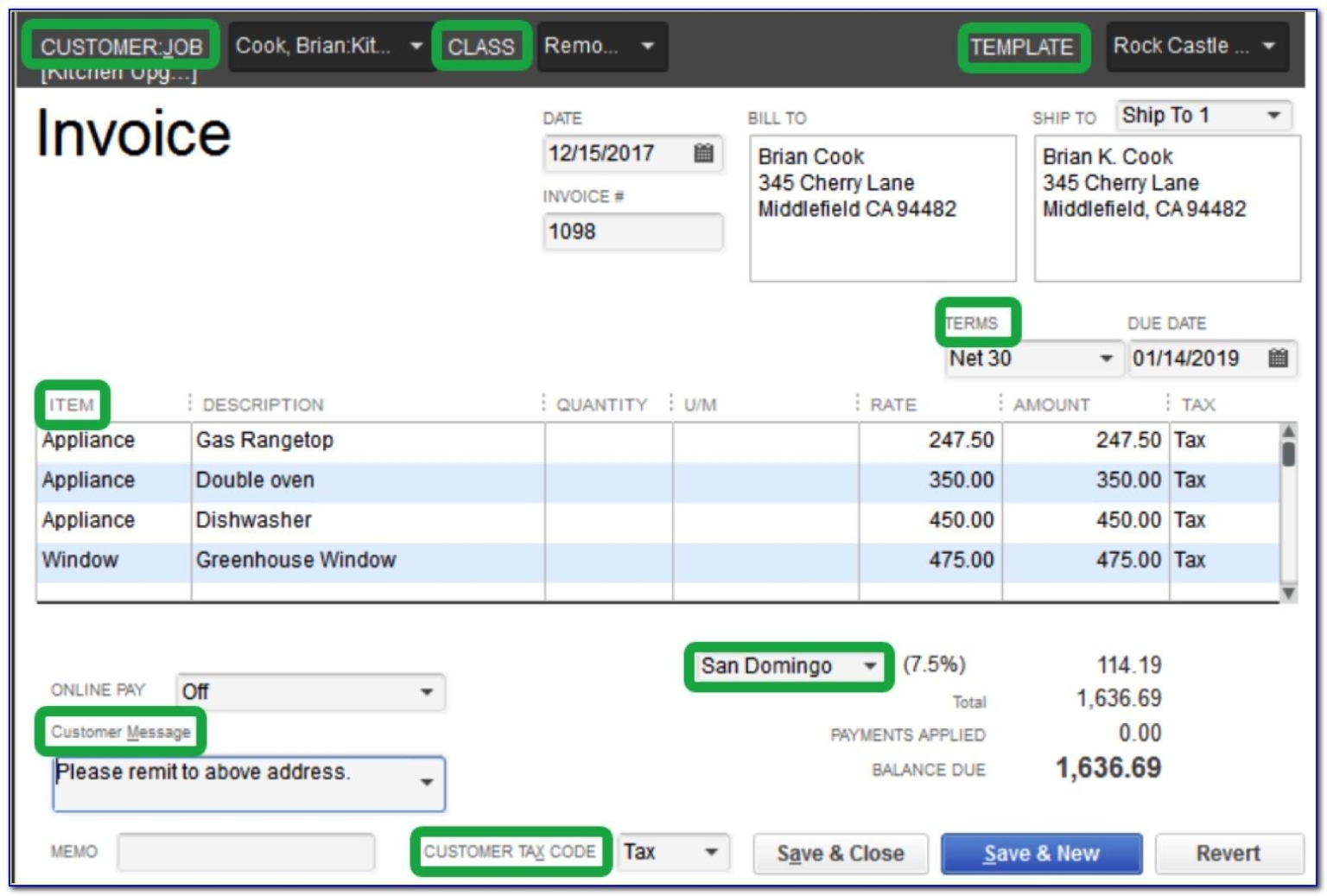 Quickbooks Online Customize Invoice Numbers Regarding Custom Quickbooks Invoice Templates