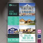 Real Estate Agency – A4 Flyer Psd Template + Indesign | Psdmarket For Real Estate Flyer Template Psd