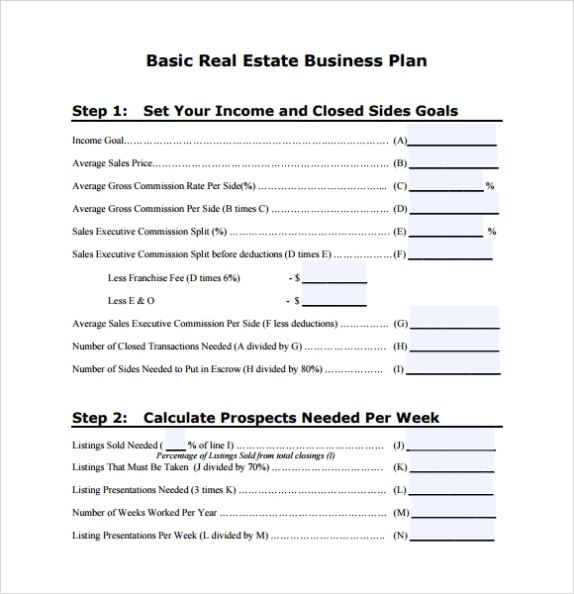 Real Estate Business Plan Template - Emmamcintyrephotography Throughout Business Plan For Real Estate Agents Template