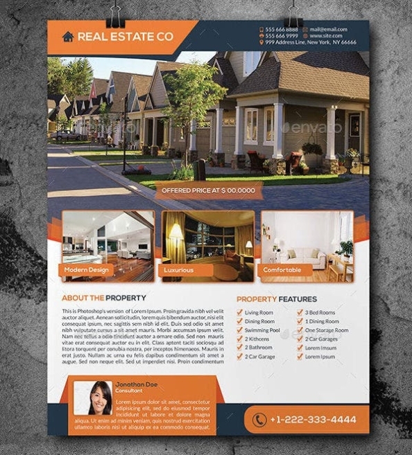 Real Estate Flyer Template - 52+ Free Psd, Ai, Vector Eps Format Download | Free &amp; Premium Templates pertaining to Realtor Flyer Template