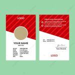 Red Awesome Id Card Template Template For Free Download On Pngtree pertaining to Template For Id Card Free Download