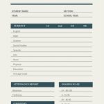 Red Middle School Report Card – Templates By Canva Throughout Middle School Report Card Template