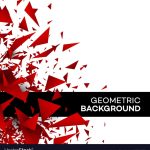 Red Polygon Background Flyer Template Brochure Vector Image With Regard To Background Templates For Flyers