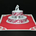 Red Wedding Cake Pop Up Card – Creative Pop Up Cards Inside Pop Up Wedding Card Template Free