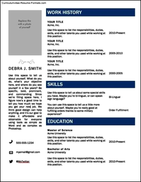 Resume Templates On Word 2010 – Free Samples , Examples & Format Resume / Curruculum Vitae Within Resume Templates Microsoft Word 2010