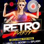 Retro Party Flyer Templates I 46+ Psd Vector Eps Png Ai Free & Premium Downloads Throughout Retro Flyer Template Free