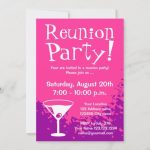 Reunion Party Invitations | Custom Invites | Zazzle Intended For Reunion Invitation Card Templates
