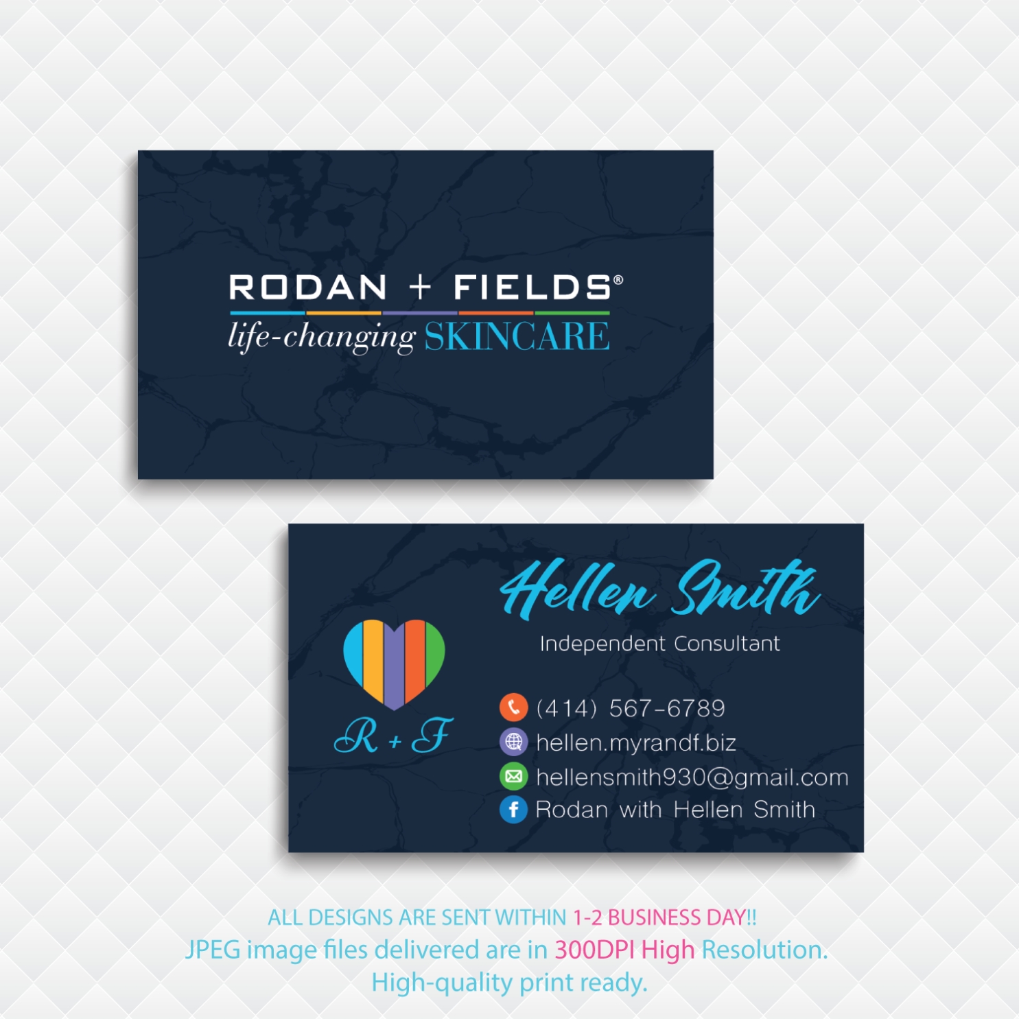 Rodan And Fields Business Card Template Within Rodan And Fields Business Card Template