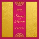 Royal Hindu Wedding Card Template 691501 Vector Art At Vecteezy Within Indian Wedding Cards Design Templates