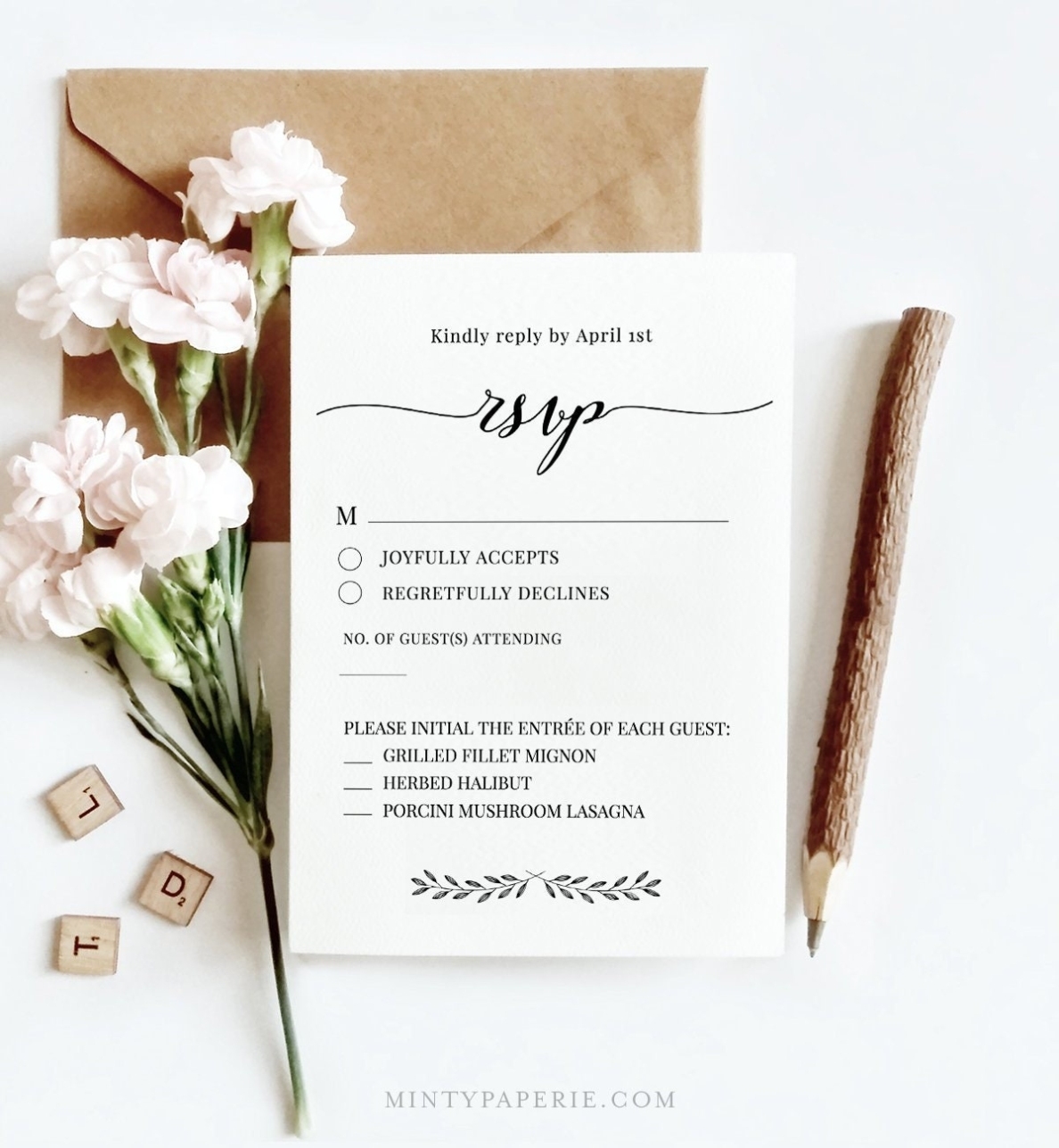 Rsvp Card Template, Printable Wedding Response Card, 100% Editable Text Regarding Template For Rsvp Cards For Wedding