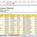 Sales Forecast Template For Excel Intended For Business Forecast Spreadsheet Template
