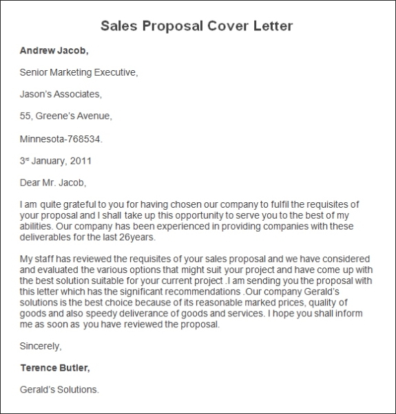 Sales Proposal Letters | Scrumps Regarding Business Sale Proposal Template