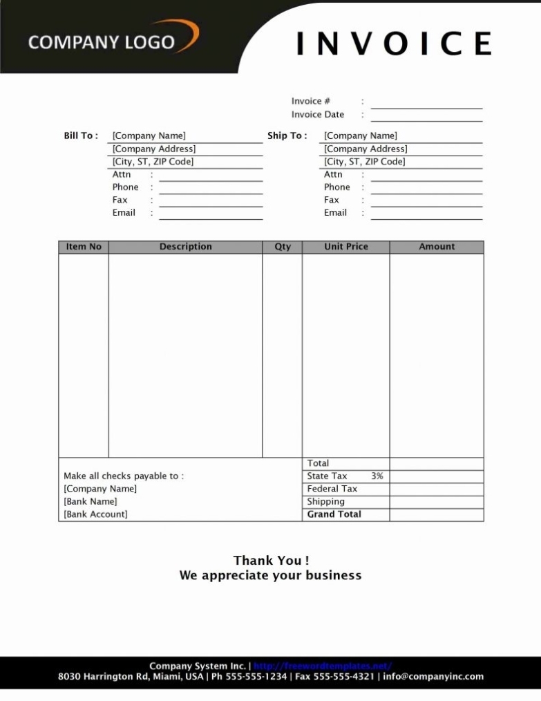 Sample Quickbooks Invoice * Invoice Template Ideas For Quickbooks Invoice Template Excel