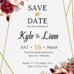 Save The Date Invitation Templates - Editable With Ms Word | Beeshower inside Save The Date Template Word
