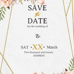 Save The Date Invitation Templates – Editable With Ms Word | Beeshower Throughout Save The Date Template Word