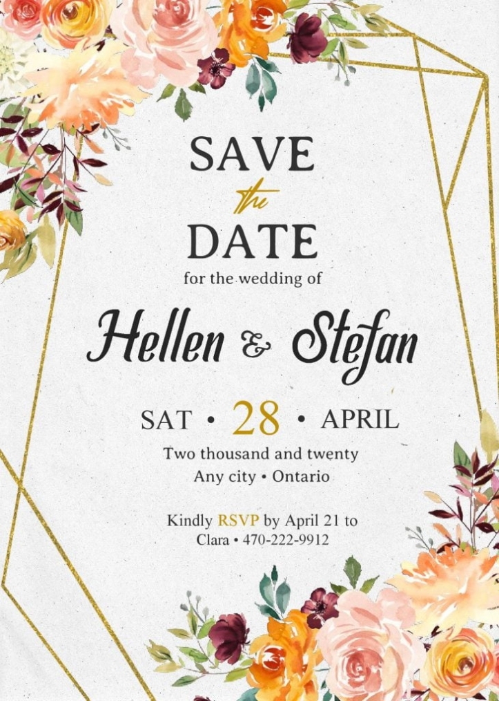 Save The Date Invitation Templates – Editable With Ms Word | Free Printable Baby Shower In Save The Date Templates Word