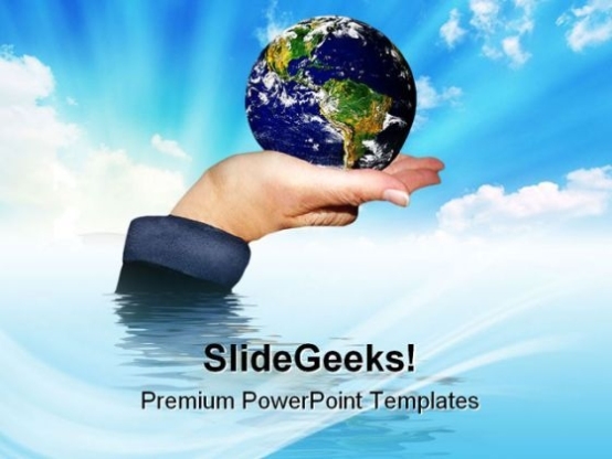 Save The World Global Powerpoint Templates And Powerpoint Backgrounds 0711 | Powerpoint Slide With Regard To Save Powerpoint Template As Theme