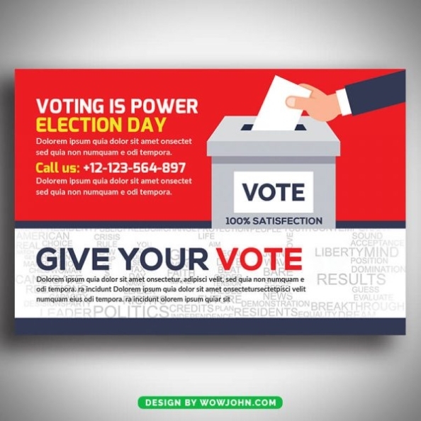 School Election Flyer Template Free Psd Free Psd Templates, Png, Vector - Free Psd Templates With School Election Flyer Template Free