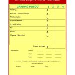 School Report Template – Free Formats Excel Word With Regard To Result Card Template