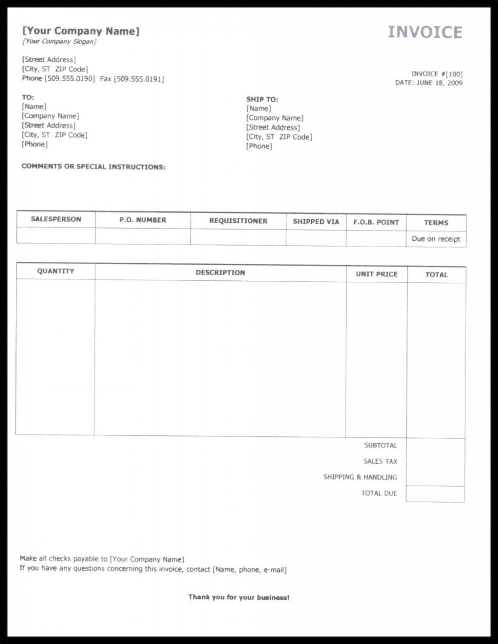 Self Employed Invoice Template | Simple Template Design Regarding Invoice For Self Employed Template