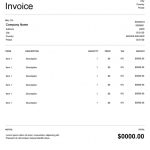 Self Employed Invoice Template Word ~ Addictionary Pertaining To Invoice For Self Employed Template
