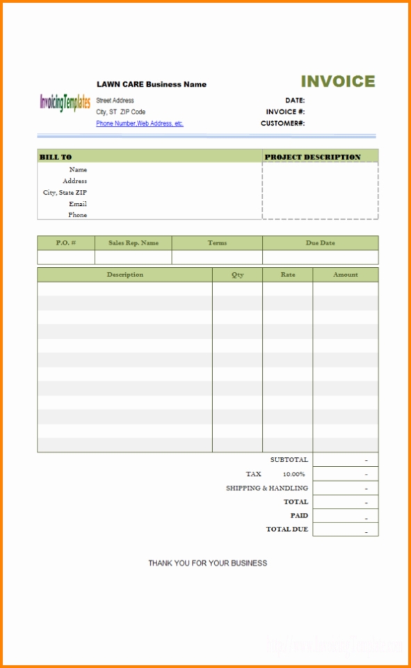 Service Invoice Template Quickbooks 4 Itemized Bill Template Intended For Invoice Template Inside Quickbooks Invoice Template Excel