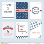 Set Of Six Vector Banner Templates In Marine Style Stock Vector – Illustration Of Greeting In Usmc Meal Card Template