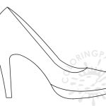 Shoe Drawing Template At Getdrawings | Free Download Throughout High Heel Template For Cards