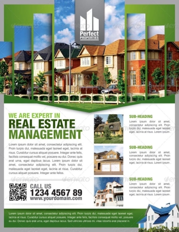 Showcase Of High Quality Real Estate Flyer Templates In Free Real Estate Flyer Templates Download
