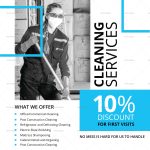 Simple Cleaning Service Flyer Design Template In Psd, Word, Publisher, Illustrator, Indesign With Flyers For Cleaning Business Templates