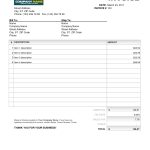 Simple Invoice Template Excel Free | Invoice Example For Xl Invoice Template