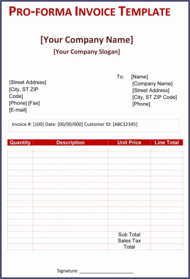 Simple Proforma Invoice Template Free – Template 2 : Resume Examples #X42M4Gonvk In Index Card Template Open Office
