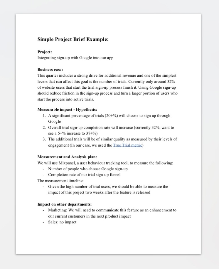 Simple Project Brief Template | Flyer Template For Prince2 Business Case Template Word