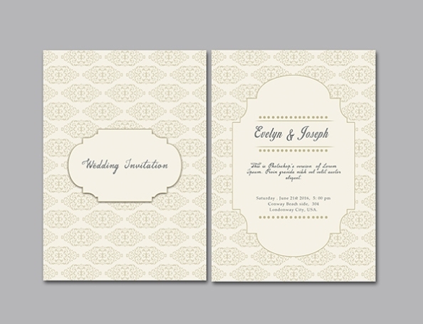 Simple Wedding Invitation Template – Graphicloads With Free E Wedding Invitation Card Templates