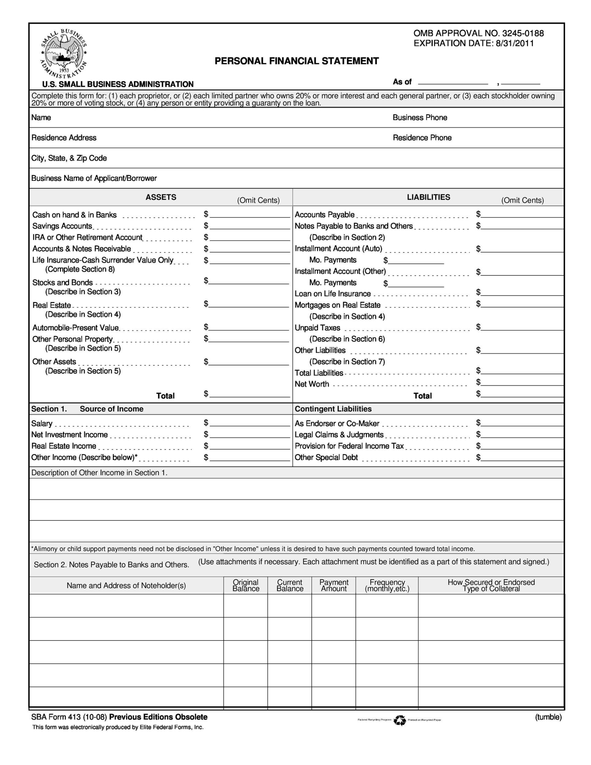 Small Business Financial Statement Template For Your Needs intended for Financial Statement For Small Business Template