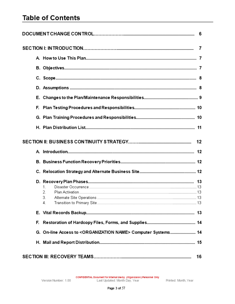Small Firm Business Continuity Plan Template (Bcp) | Templates At Allbusinesstemplates Inside Business Continuity Management Policy Template
