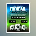 Soccer Football Poster Flyer Template – Download Free Vector Art, Stock Graphics & Images Within Football Tournament Flyer Template