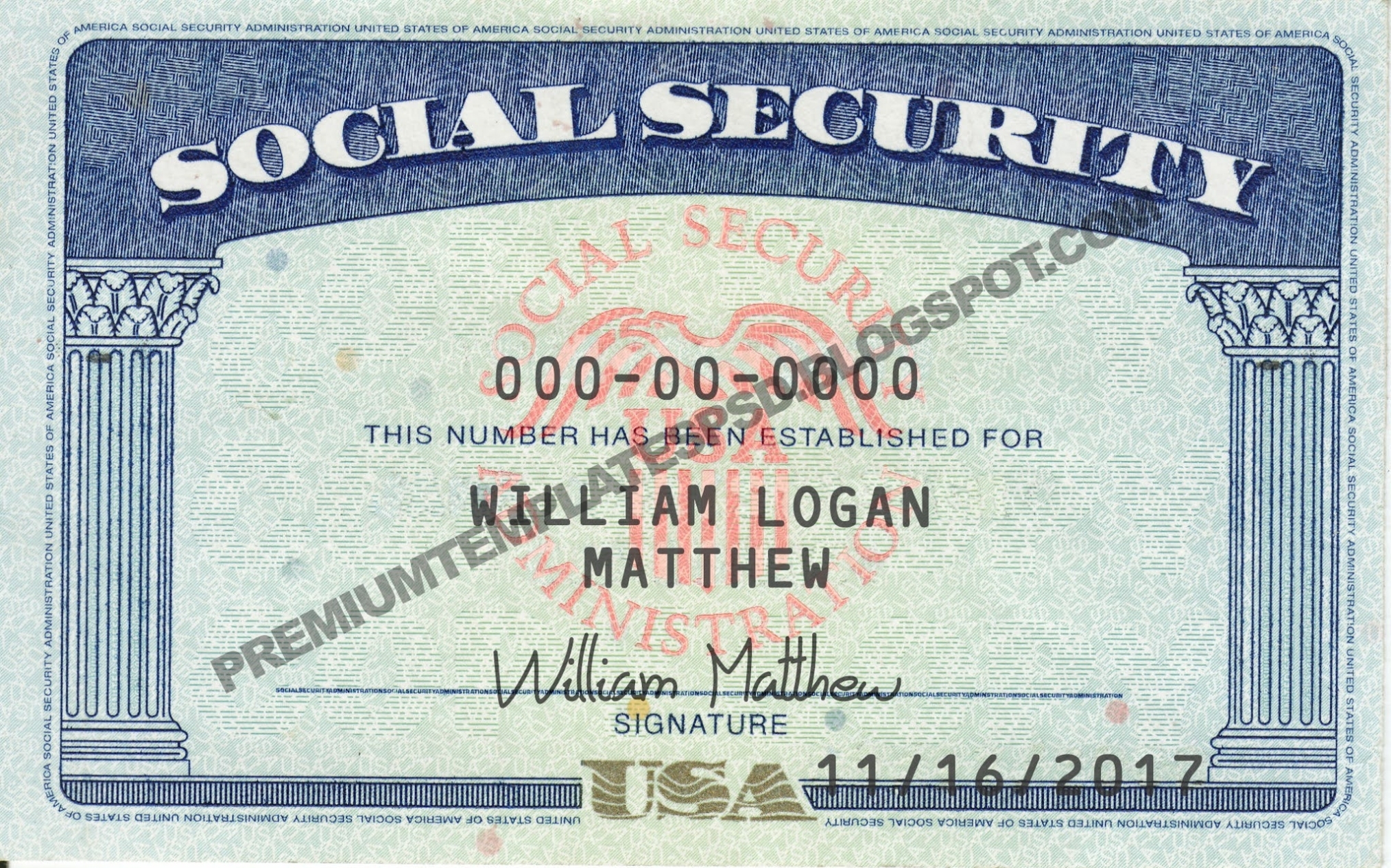 Social Security Card Psd Template - Driver License Psd In Editable Social Security Card Template