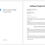 Software Project Proposal Templates For Ms Word | Proposal Templates Throughout Free Business Proposal Template Ms Word