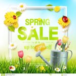 Spring Sale Flyer Stock Vector. Illustration Of Plant – 88506323 With Plant Sale Flyer Template