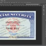 Ssn Card Editable Psd Template Within Social Security Card Template Photoshop