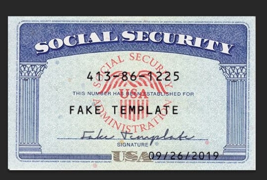 Ssn Template Psd Us New - Ssn Card Template - Fake Template Regarding Ssn Card Template
