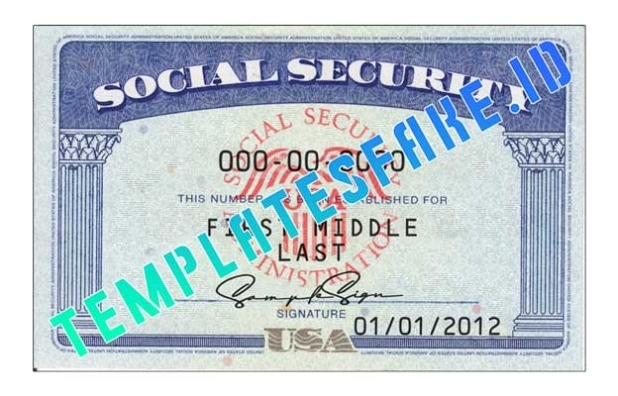 Ssn – Templates Fake Id Pertaining To Fake Social Security Card Template Download