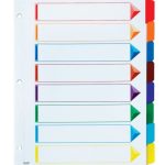 Staples 8 Tab Printable Divider Template / Index Dividers Tabs Costco – Barlow Upought With Regard To 8 Tab Divider Template Word
