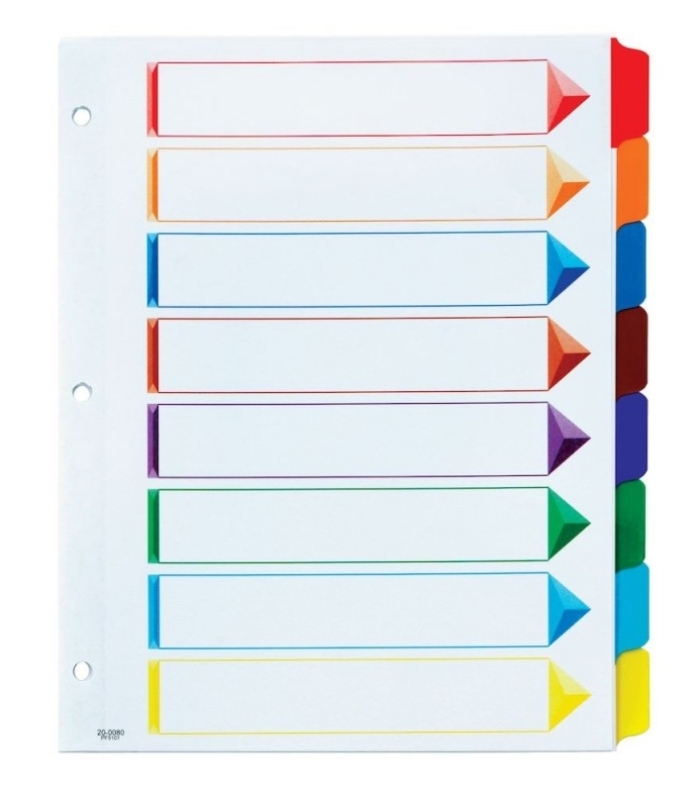 Staples 8 Tab Printable Divider Template / Index Dividers Tabs Costco – Barlow Upought With Regard To 8 Tab Divider Template Word