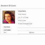Student Identification Card Throughout Id Card Template For Kids