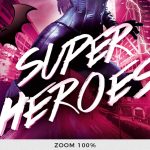 Superheroes Night Flyer Template On Behance with Superhero Flyer Template
