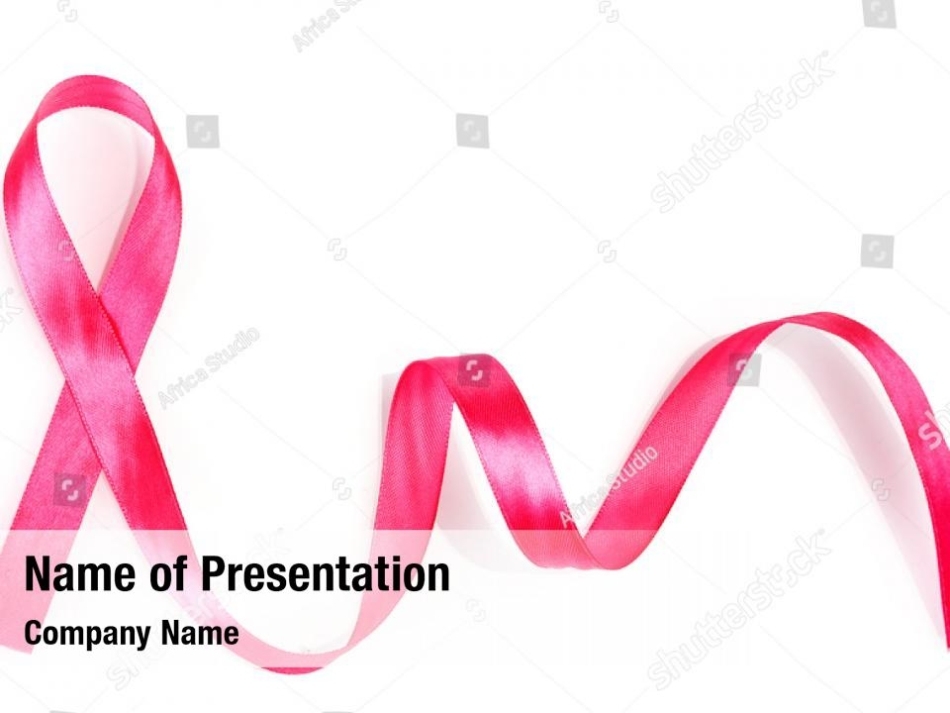 Symbol Pink Ribbon Breast Cancer Powerpoint Template - Symbol Pink Ribbon Breast Cancer Throughout Free Breast Cancer Powerpoint Templates