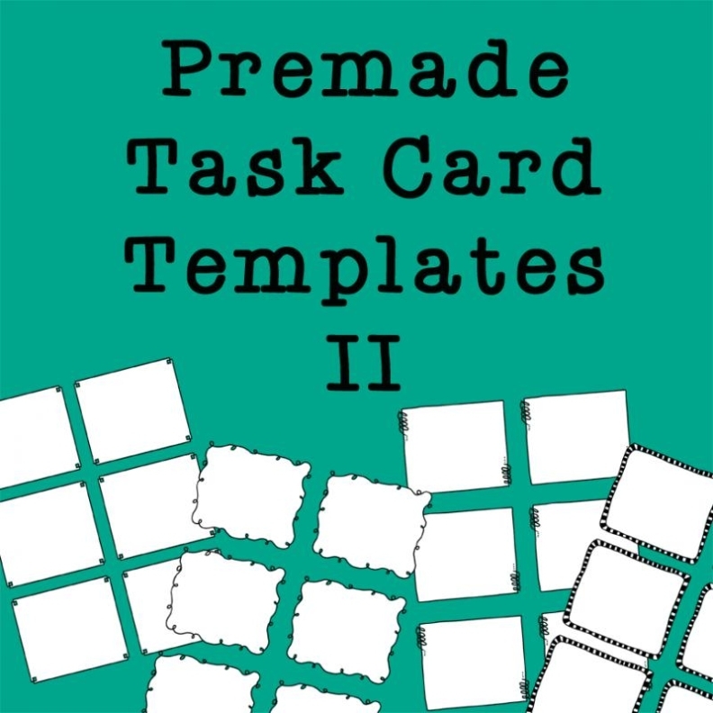 Task Card Template | Shatterlion Intended For Task Card Template