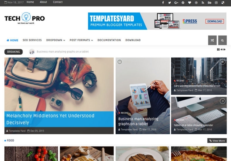 Techpro Technology Blogger Template • Blogspot Templates 2022 With Free Blogger Templates For Business
